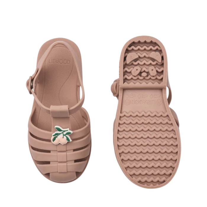 Liewood - Bre Sandals with charms - Peach / Dark rose