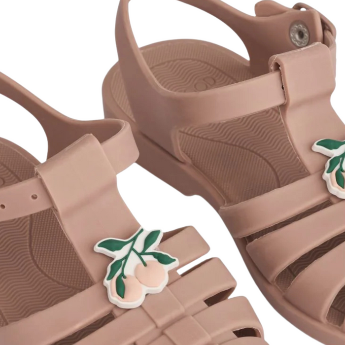 Liewood - Bre Sandals with charms - Peach / Dark rose