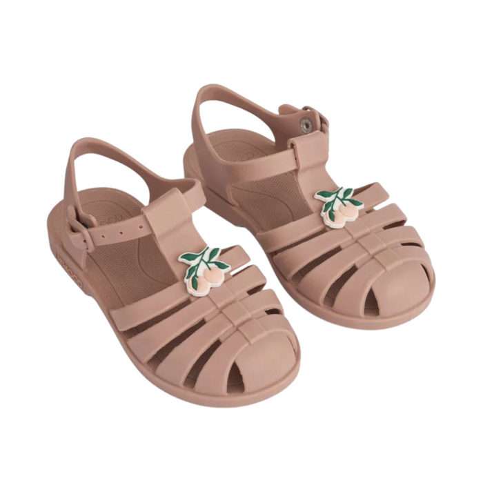 Liewood - Bre Sandals with charms - Peach / Dark rose