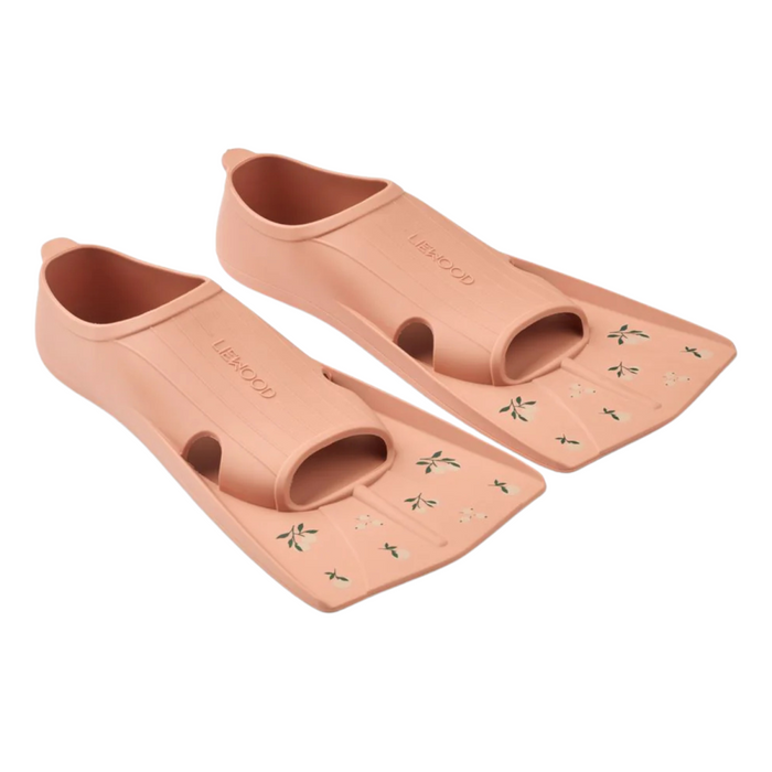 Liewood - Gustav Printed Swim Fins - Peach / Tuscany rose (27-29)