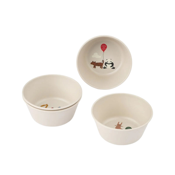 Liewood - Cees Bowl 4-Pack - Around the world / Sandy