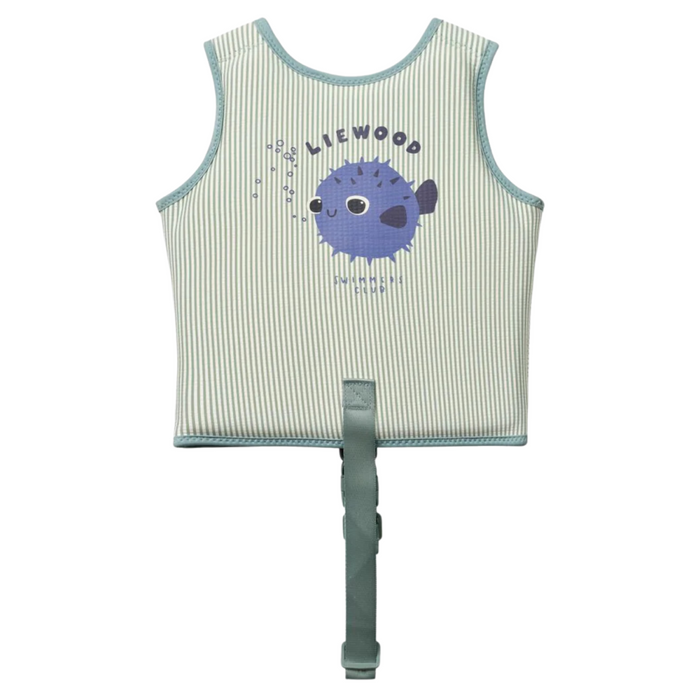 Liewood - Dove Seersucker Swim vest - Peppermint/Sandy