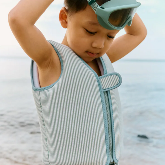 Liewood - Dove Seersucker Swim vest - Peppermint/Sandy