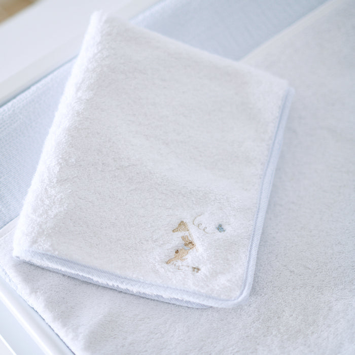 Théophile & Patachou - Blue Garden Party - Handdoek verzorgingskussen - Badstof