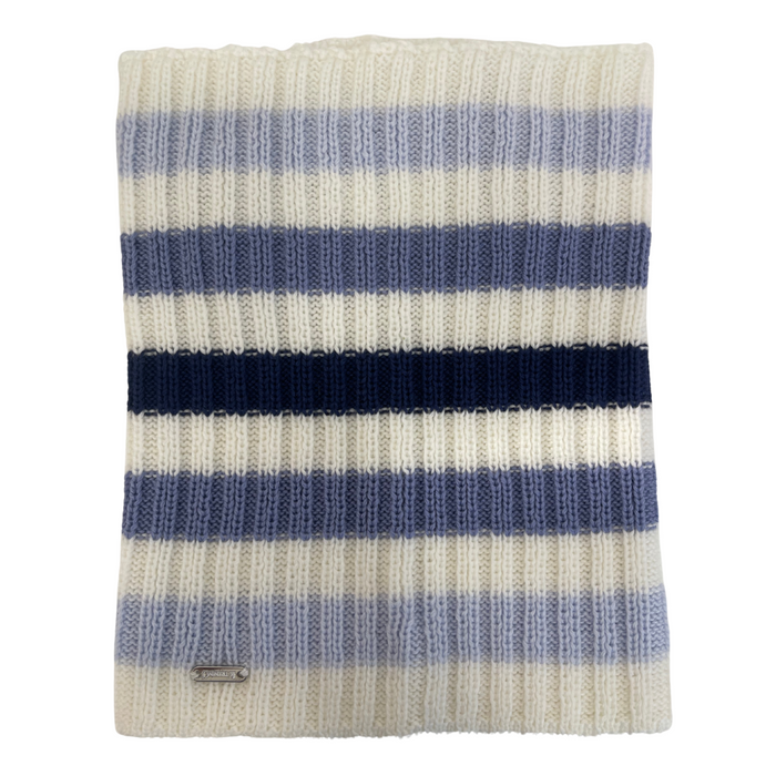 Il Trenino - Wollen nekwarmer - Blauw/wit gestreept