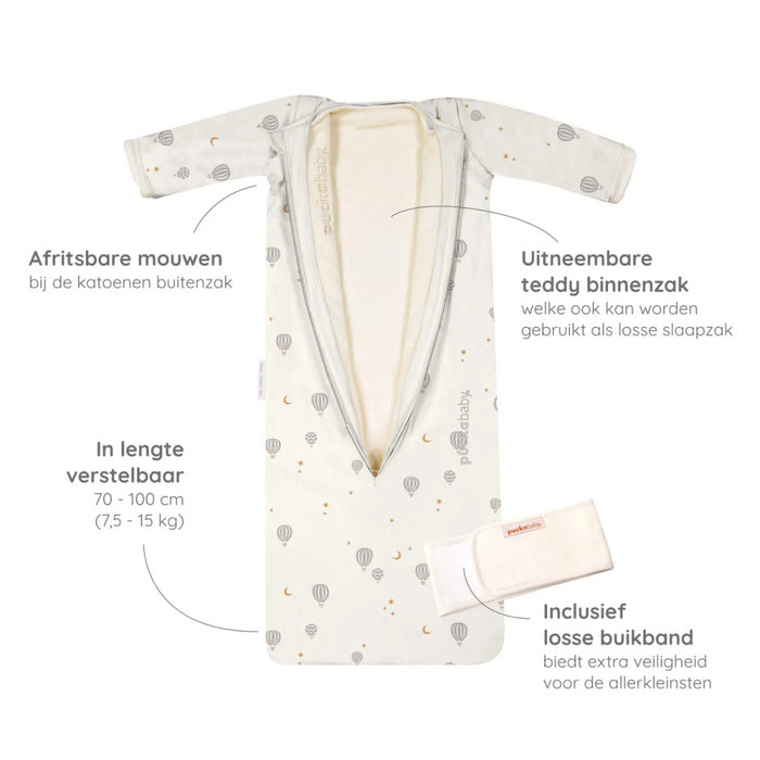 Puckababy The Bag 4 Seasons - 6 M/2.5 Y | 100 CM  - Balloons