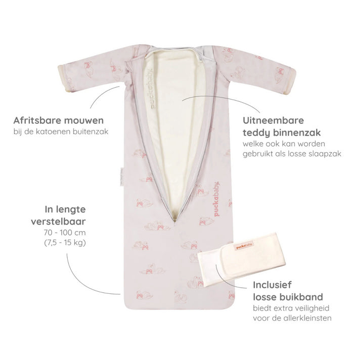 Puckababy The Bag 4 Seasons - 6 M/2.5 Y | 100 CM  - Swans