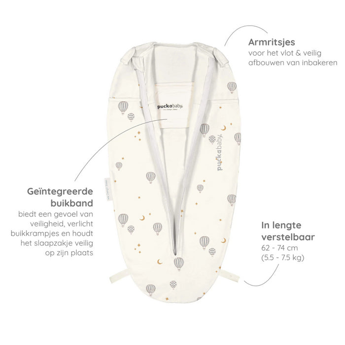 Puckababy The Original - Mini 3/6 M - Cotton - Balloons