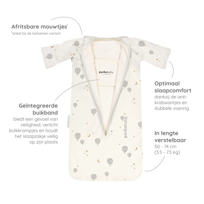 Puckababy The Bag Newborn  < 6 M | 70 CM - Cotton -  Balloons