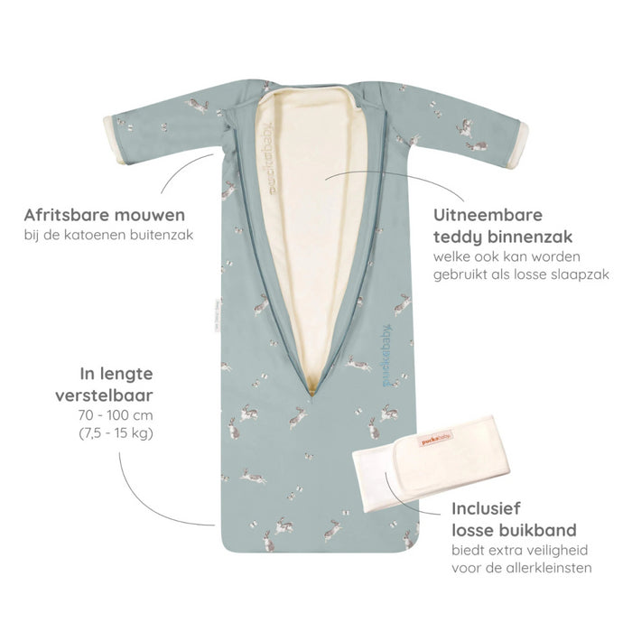 Puckababy The Bag 4 Seasons - 6 M/2.5 Y | 100 CM  - Bunnies