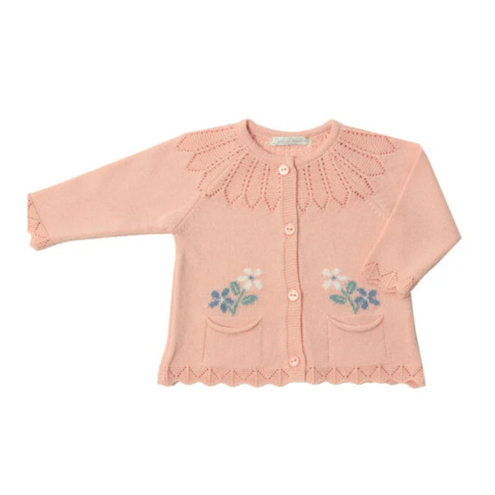 Dr Kid - Cardigan in roze met bloemetjes