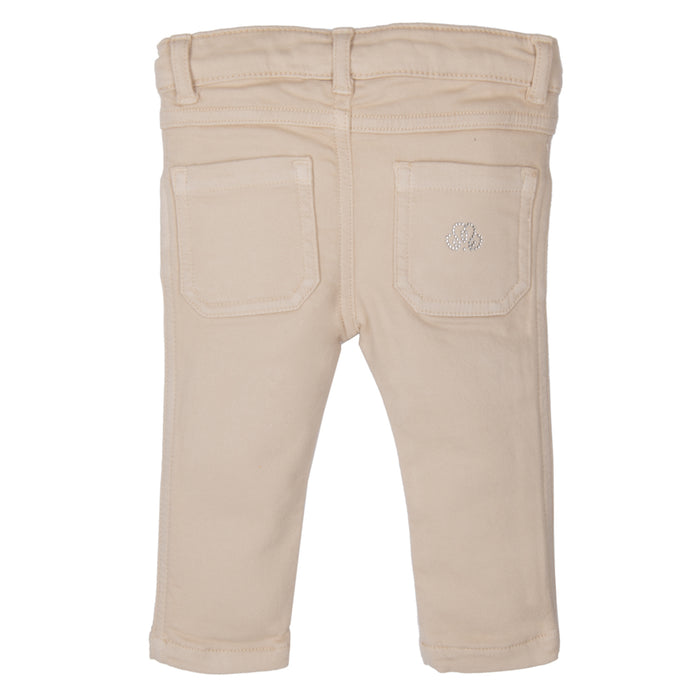 Natini - Broek in beige met swarovski