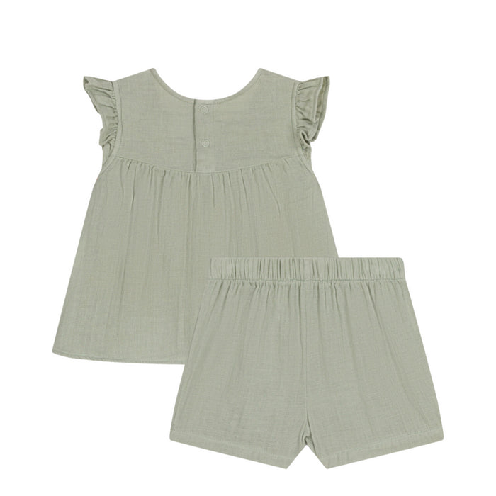 Petit Bateau - 2-delige set in tetra herbier