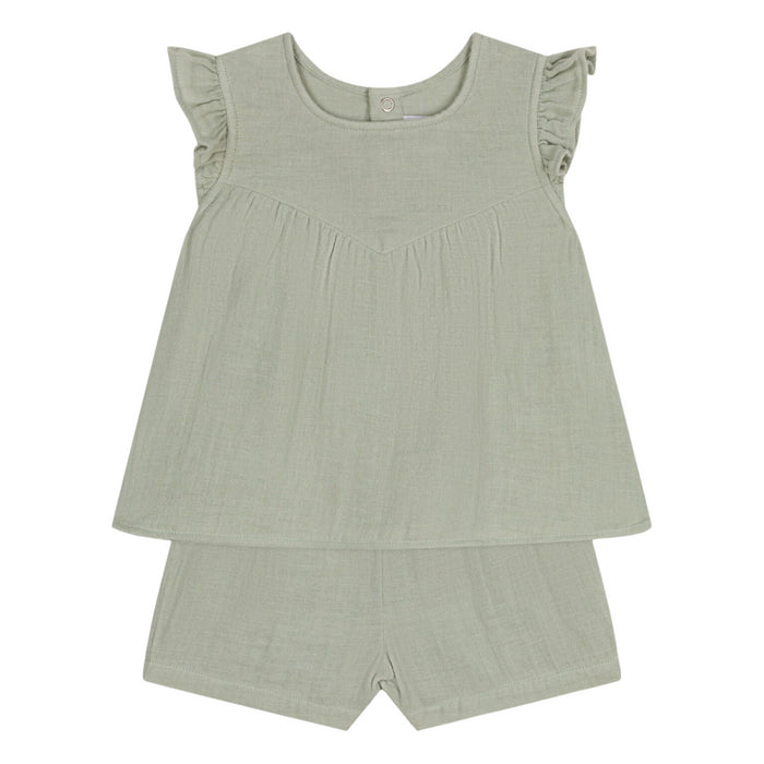 Petit Bateau - 2-delige set in tetra herbier