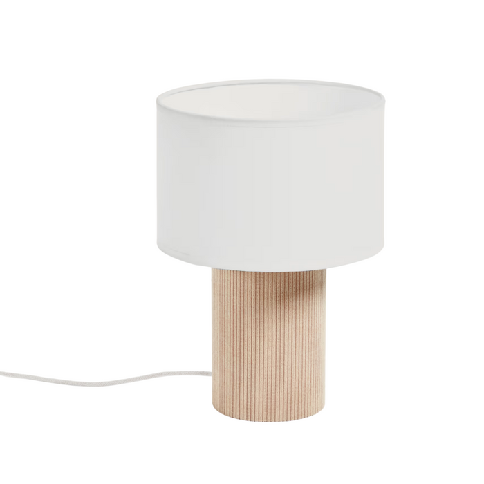 Kave Home - Bianella Corduroy tafellamp in beige