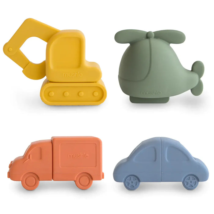 Mushie - Vehicles Mold Free Bath Play Set