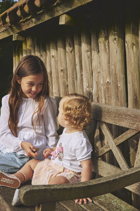 Hust and Claire - Short rokje met streepjes