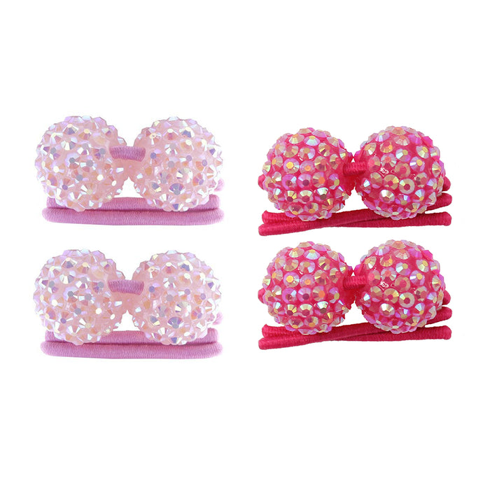 Great Pretenders Funky Ball sponytail Holders (2pcs) Fushia