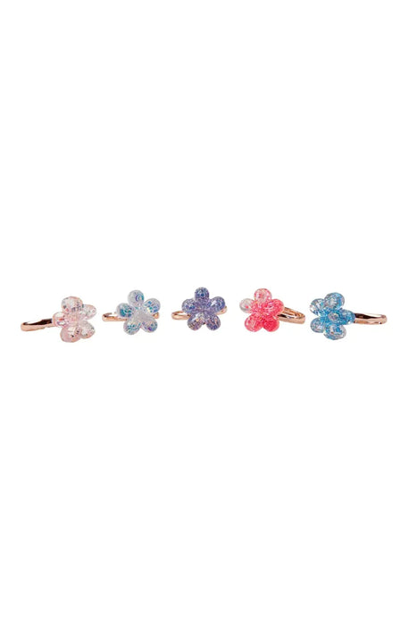 Great Pretenders Shimmer Flower Rings (5pcs)