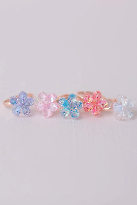 Great Pretenders Shimmer Flower Rings (5pcs)