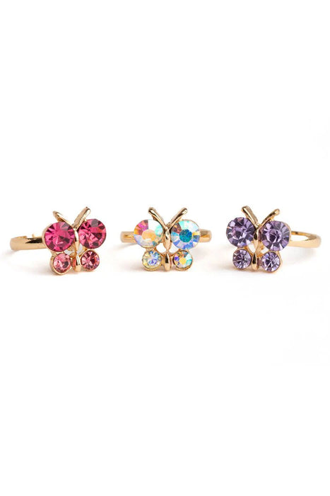 Great Pretenders Butterfly Gem Rings (3pcs)