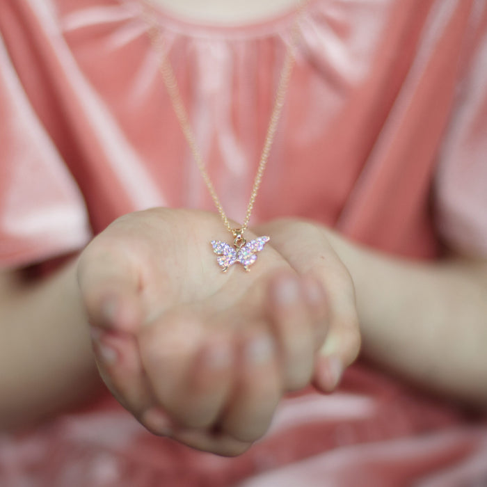 Great Pretenders Butterfly Gem Necklace