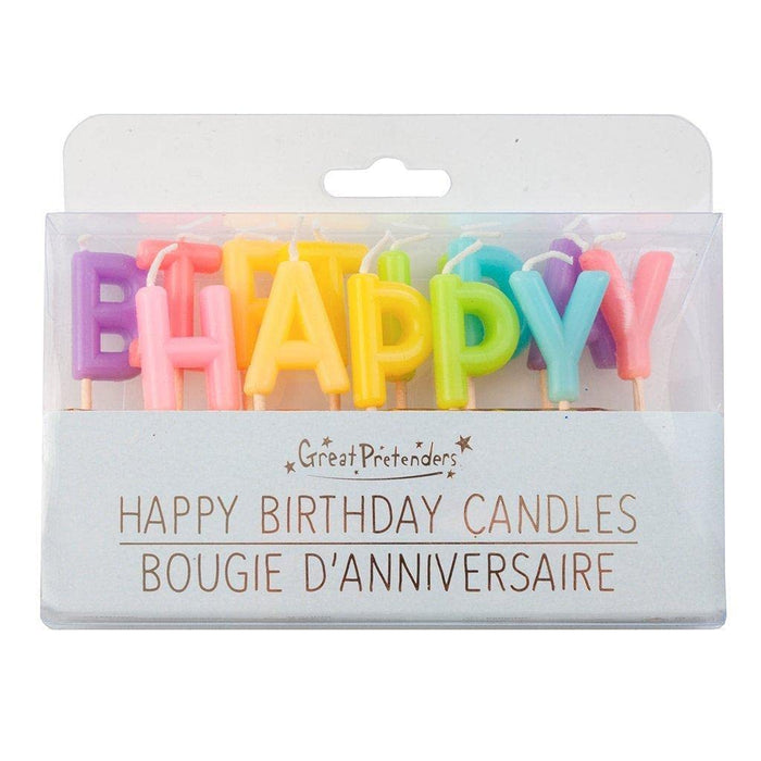 Great Pretenders Candles Happy Birthday Rainbow (13pcs)