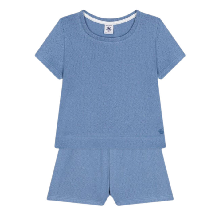 Petit Bateau - Korte Pyjama Beach Blauw