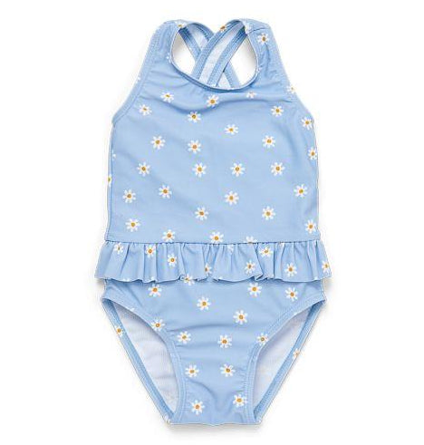 Little Dutch - Swim - Badpak volants Daisies Blue