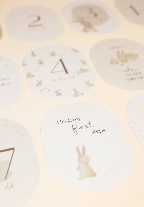 LD Toys - Milestone Cards - Mijlpaalkaarten Baby Bunny FSC