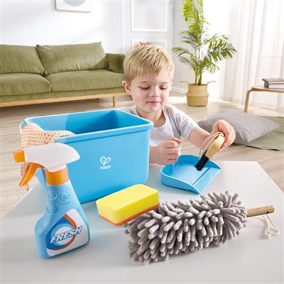 Hape - Clean Up Bucket Set 7 stuks