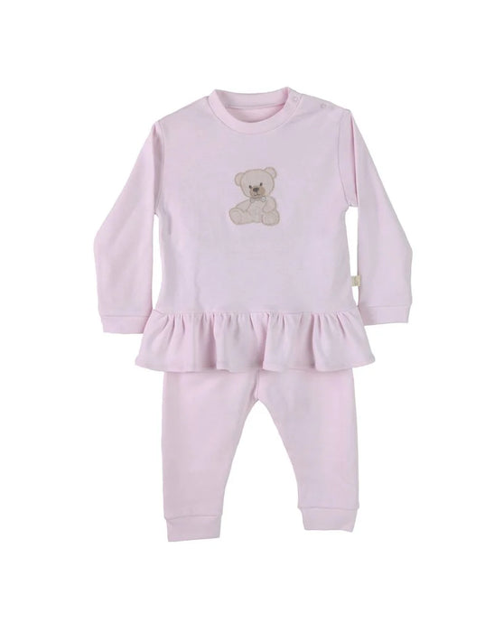 Baby Gi - 2 delige pyjama met beertje - Pink