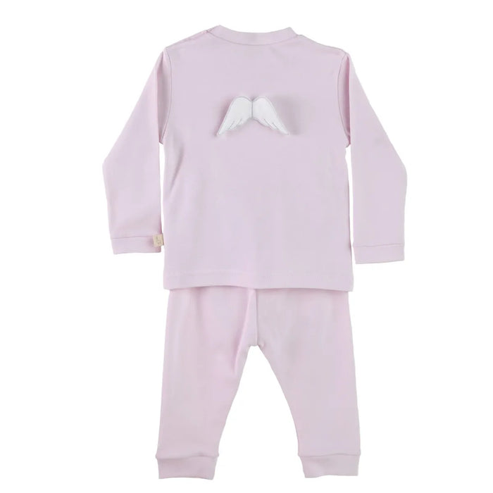 Baby Gi - 2 delige pyjama met vleugels - pink