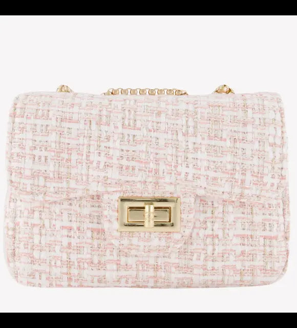 Prinsessefin - Handtas plaid Pink/Gold S