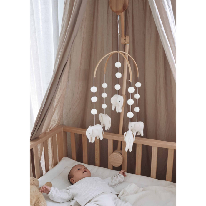 Little Loua - Handmade Elephants baby mobile