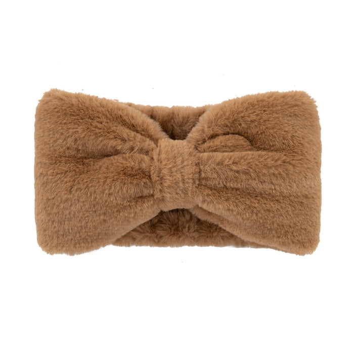 Natini - Haarband Fur Bow Beige