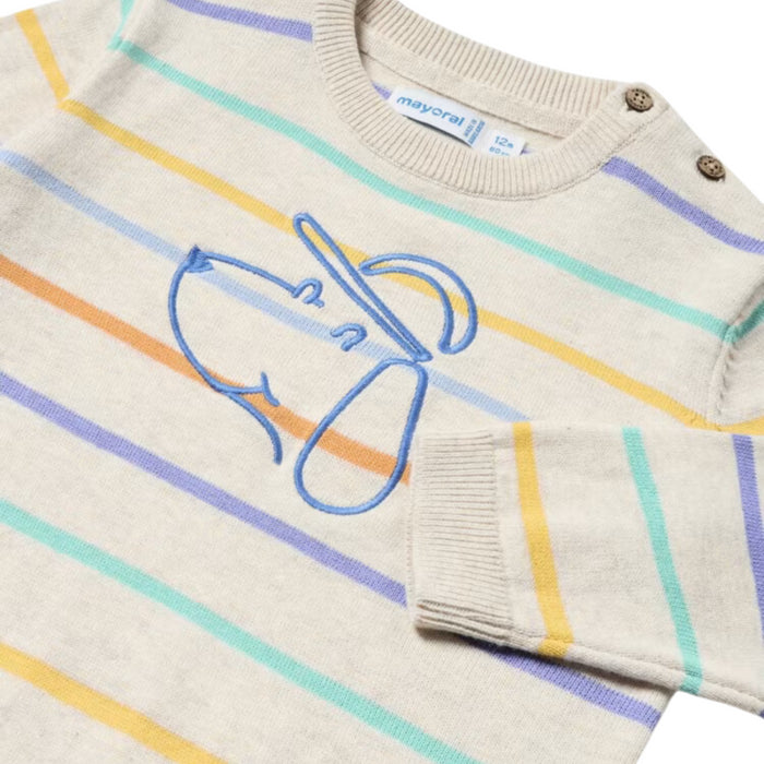 Mayoral - Stripes jumper - H. Cream