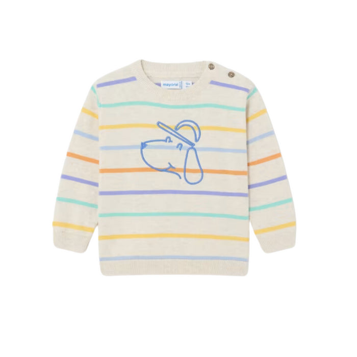 Mayoral - Stripes jumper - H. Cream