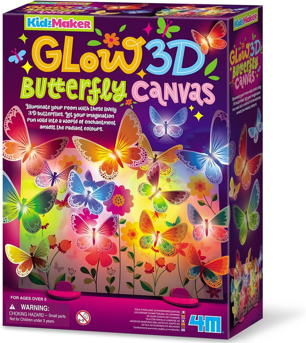 Kidz Maker / Glow 3D Butterfly Canvas