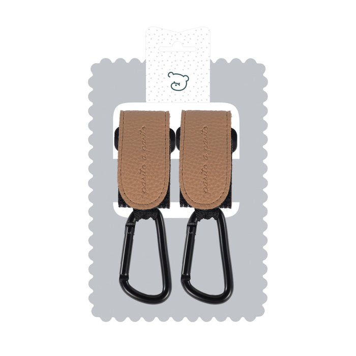 Pasito a Pasito - Set of 2 Stroller Hook Icon Caramel