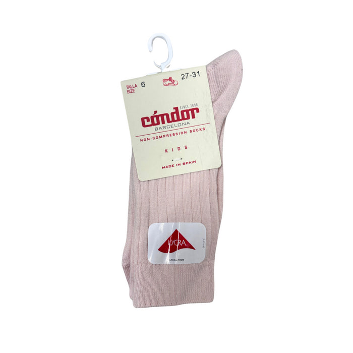 Condor - Basic Rib Short Socks light pink