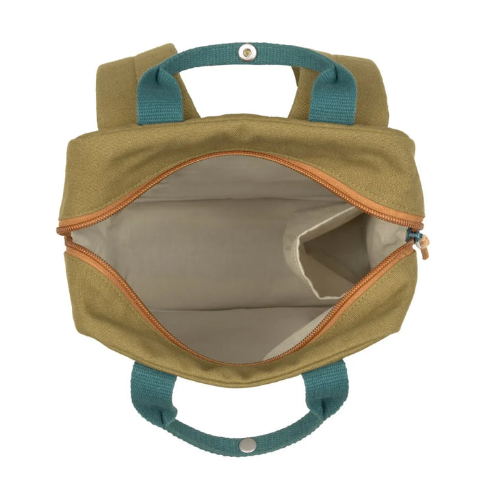 Lassig - Little One & Me Square Backpack Small Gots olive