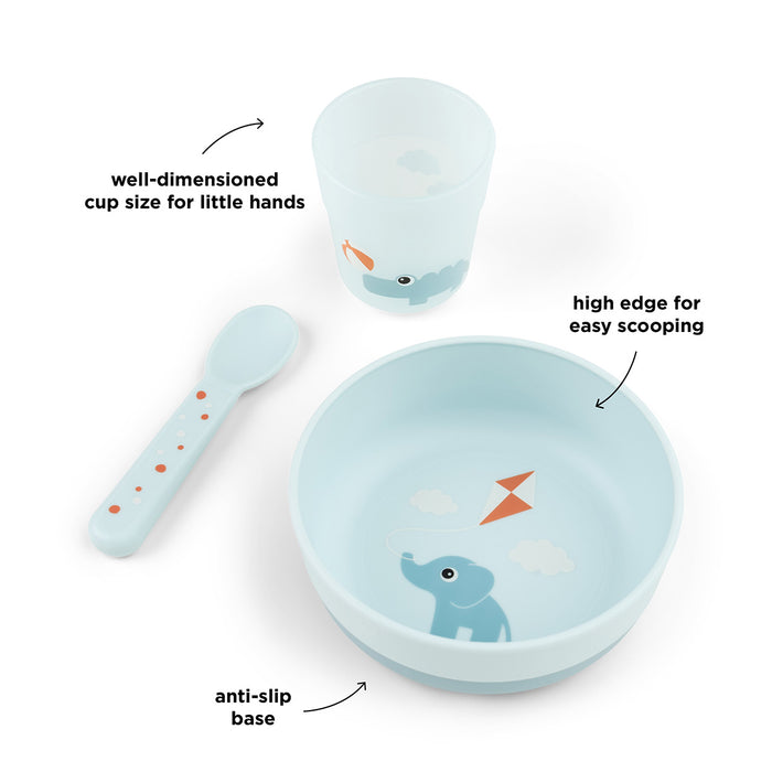 Done by Deer - Foodie first meal set Playground Blue