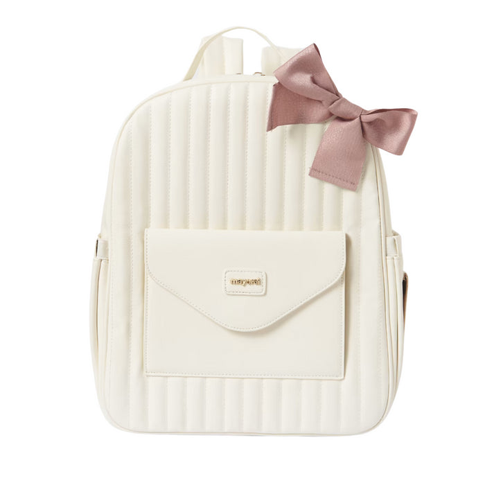 Mayoral - Baby padded backpack Off white