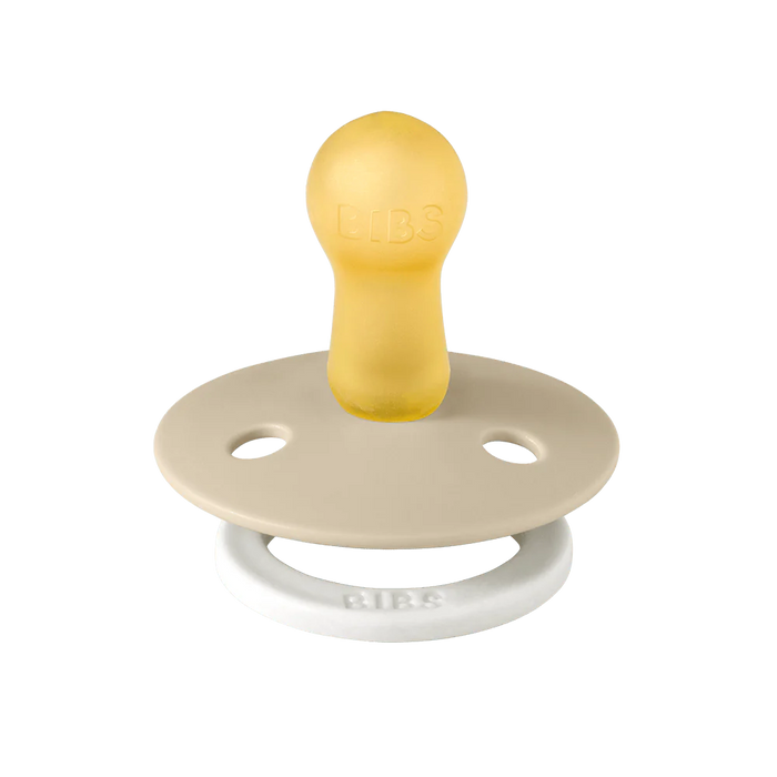 Bibs - Fopspeen Blister Baby Vanilla/Dark oak 6-18 mnd