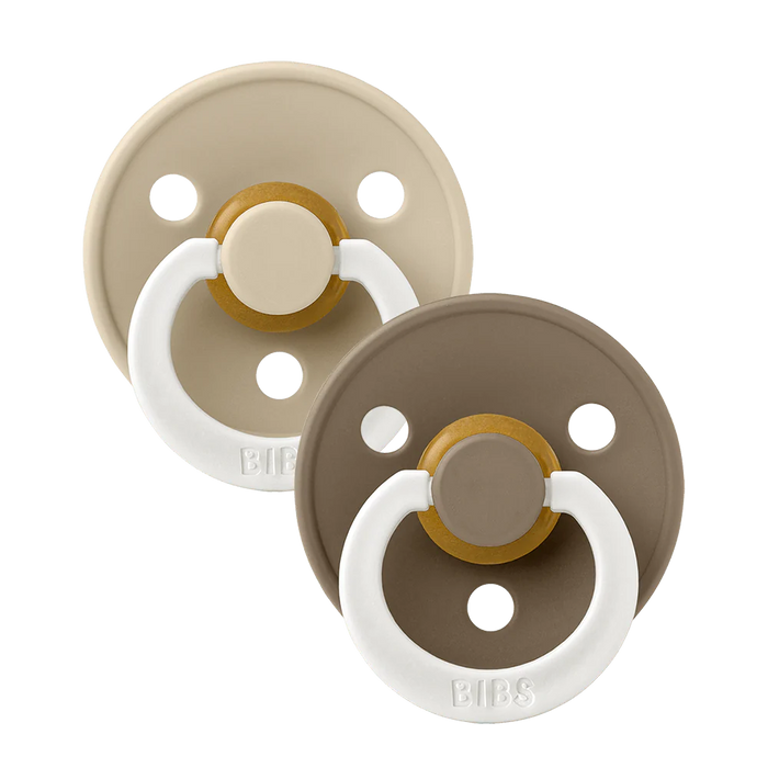 Bibs - Fopspeen Blister Baby Vanilla/Dark oak 6-18 mnd
