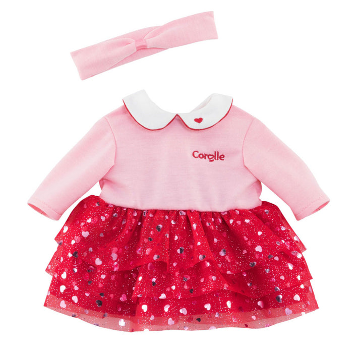 Corolle - Mon Grand Poupon Hartjes Jurk en Hoofdband, 36cm