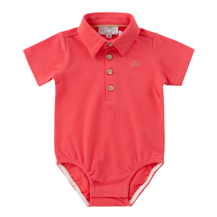 Natini - Polo body Jeff - Coral