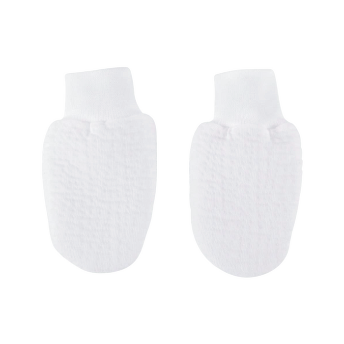 Théophile & Patachou - Casual baby uitzet - Wanten jersey gewafeld -  wit TU