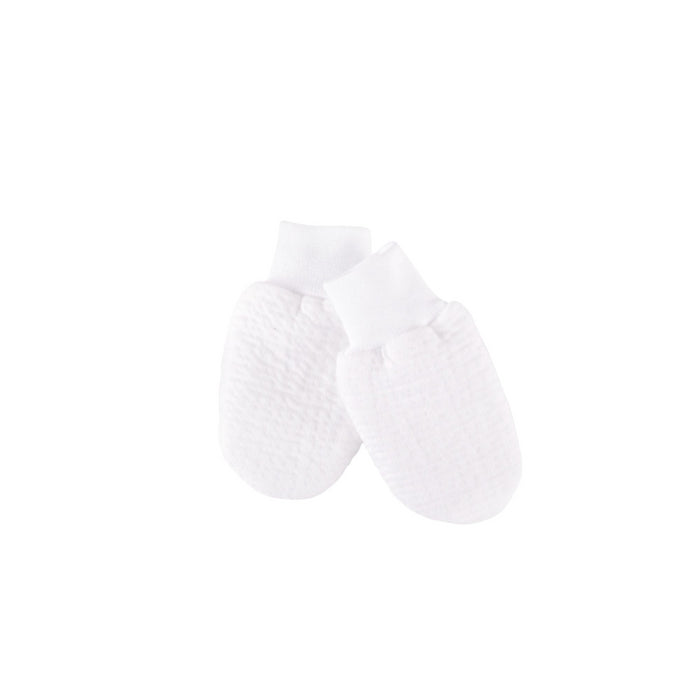 Théophile & Patachou - Casual baby uitzet - Wanten jersey gewafeld -  wit TU